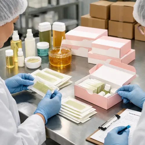 Wax strip sachet seal and packaging quality inspection