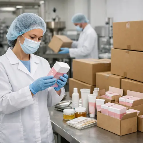 Hair removal product packaging quality control inspection before shipment