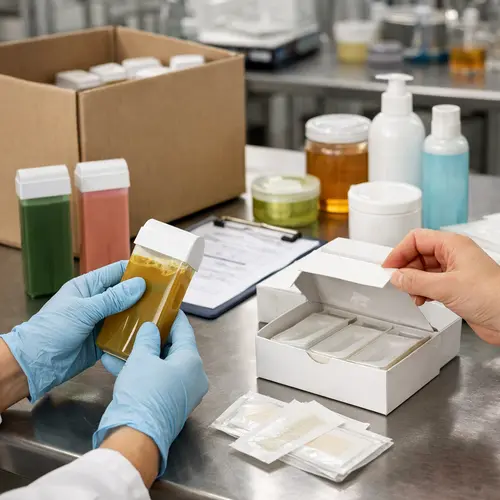 Roll-on wax cartridge leakage inspection and wax strip packaging quality check