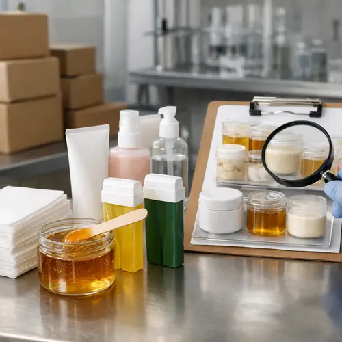 Hair removal product stability testing and quality control inspection
