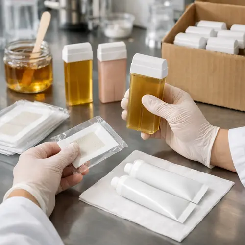 Packaging compatibility and leakage inspection for roll-on wax cartridges and depilatory products