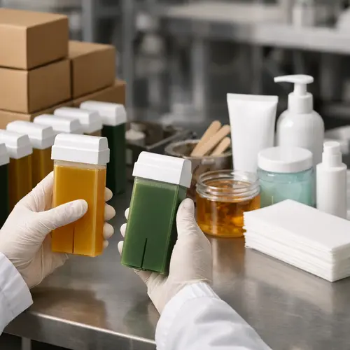 Roll-on wax cartridge leakage check during hair removal product QC inspection