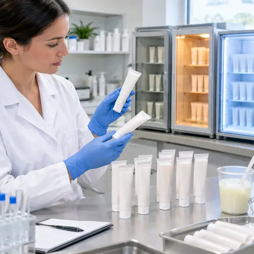 Lab stability review of depilatory cream tubes after heat and cold storage
