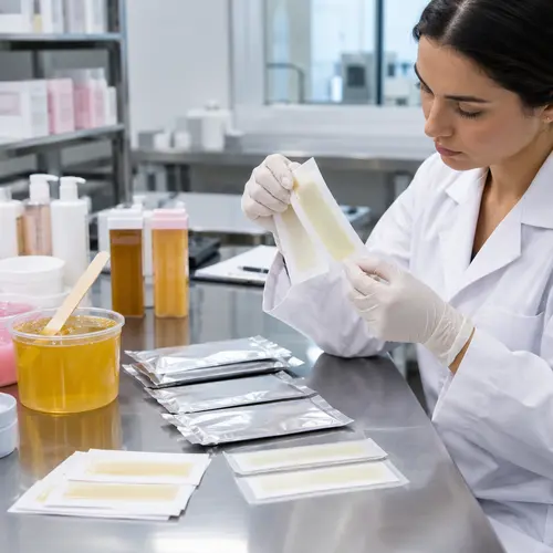 Wax strip packaging and adhesion aging inspection