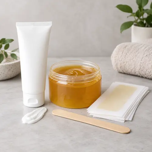 Depilatory cream, body wax, and wax strip formats compared for private label development