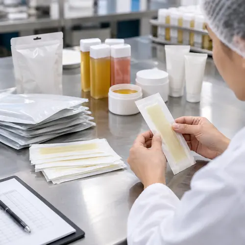 Wax strip packaging inspection for seal integrity and coating consistency