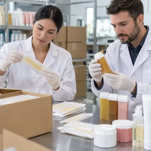 Quality inspection of wax strip pouches and roll-on wax cartridges for leakage and packaging deformation