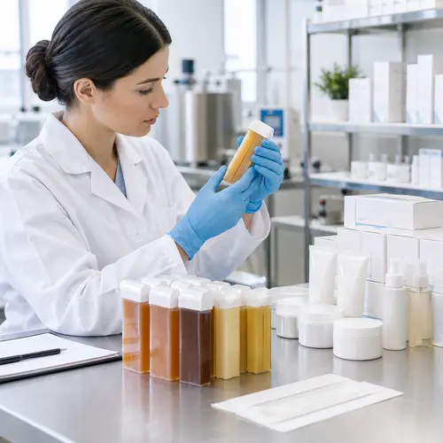 Quality inspection of roll-on wax cartridges and aftercare packaging for hair-removal manufacturing