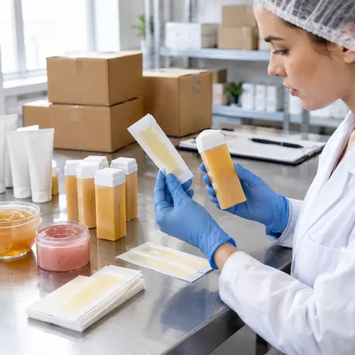 Quality inspection of wax strips and roll-on wax cartridge leakage