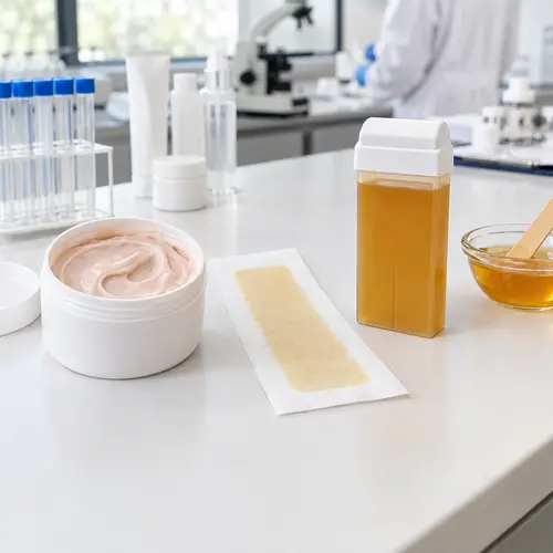 Depilatory cream sample, wax strip, and roll-on wax cartridge review