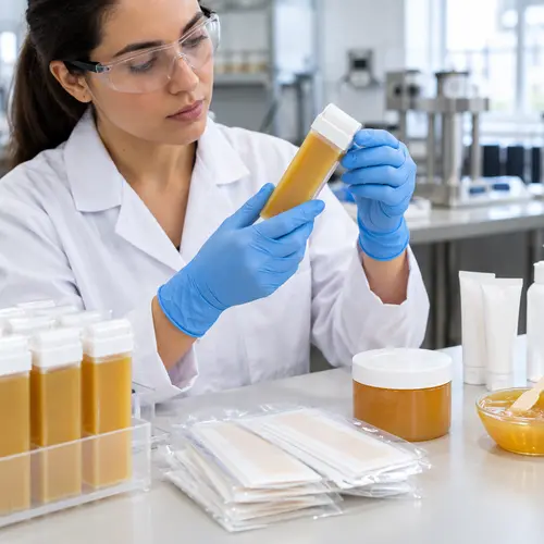 Roll-on wax cartridge leakage check and wax strip packaging inspection