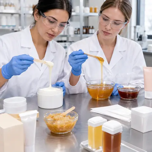 lab stability review of depilatory cream and hair removal wax textures