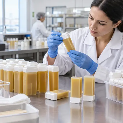 Roll-on wax cartridge leakage check during packaging compatibility testing