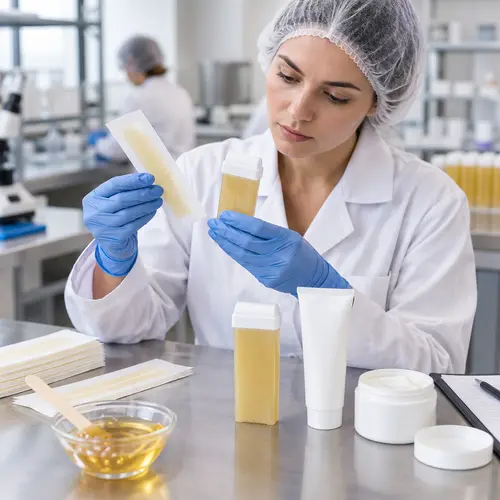 Hair-removal product QC inspection for wax strip adhesion and cartridge leakage
