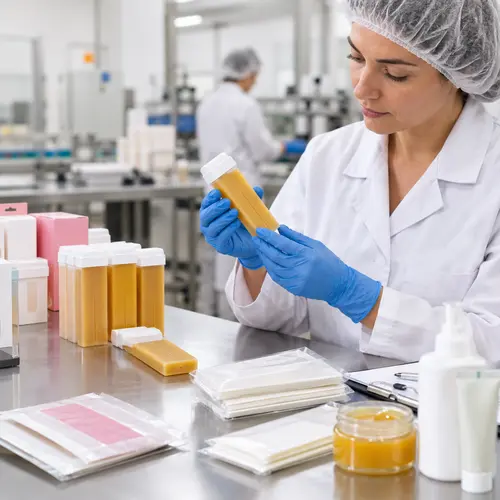 Roll-on wax cartridge leakage and wax strip packaging compatibility inspection