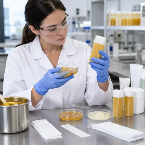 Roll-on wax cartridge leakage and wax texture inspection after stability testing