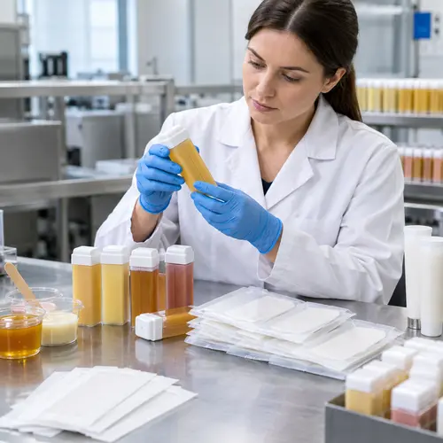 Roll-on wax cartridge leakage check and hair-removal packaging inspection