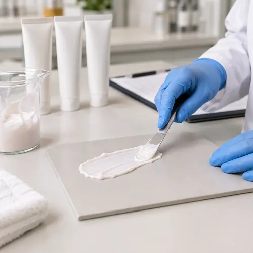 Depilatory cream sample review for texture, spread, and removal performance