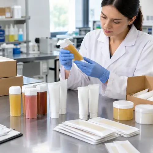 Hair-removal packaging QC inspection after stability testing