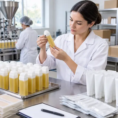 Quality-control inspection of roll-on wax cartridges and aftercare kit packaging