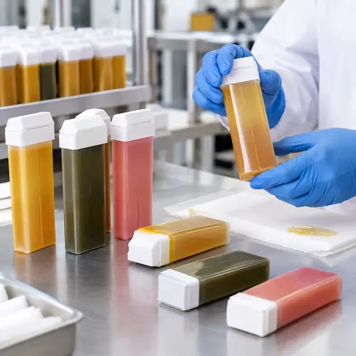 Roll-on wax cartridge leakage and dispensing compatibility check