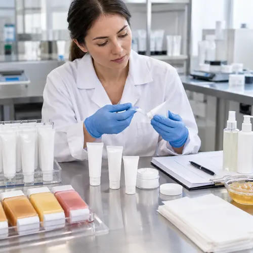 Quality-control review of depilatory cream samples and packaging for OEM approval
