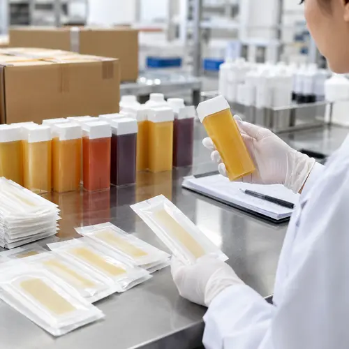 Inspection of roll-on wax cartridges and wax strip packaging after shipment testing