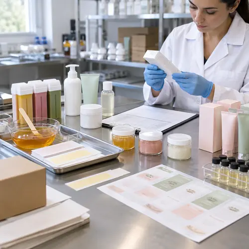 Hair removal product quality control and batch record inspection