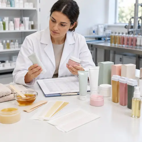 Depilatory cream sample and packaging compatibility review for private label production