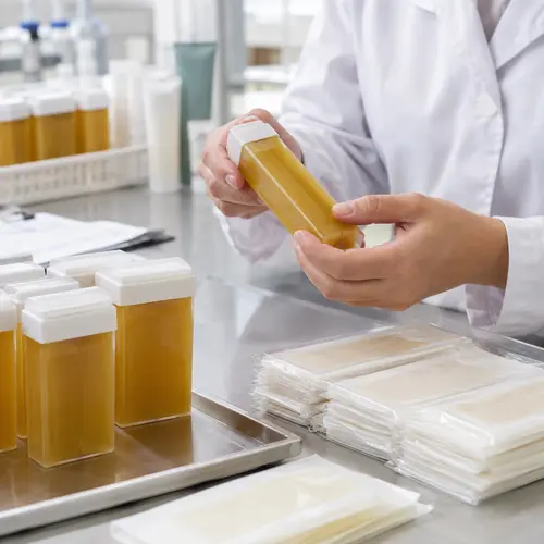 Quality control inspection of roll-on wax cartridges and wax strip packaging