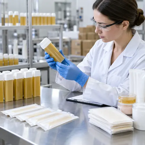 QC inspection of roll-on wax cartridges and wax strip packaging for leakage and deformation