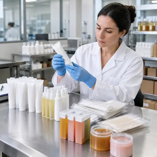 Hair removal product packaging and stability QC inspection