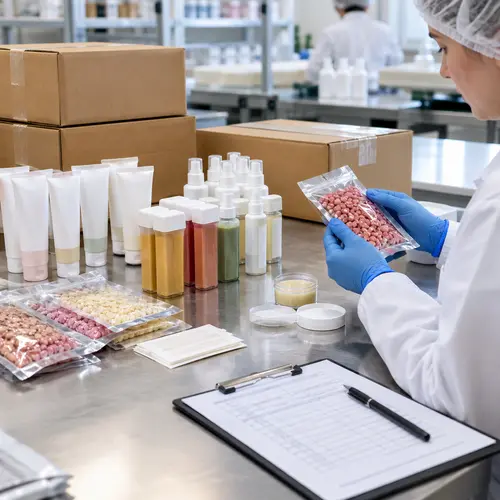 Hair removal packaging compatibility and leakage QC inspection