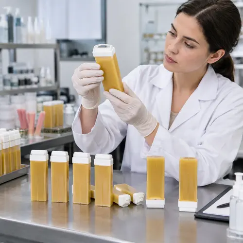 Roll-on wax cartridge leakage check after heat and cold storage testing