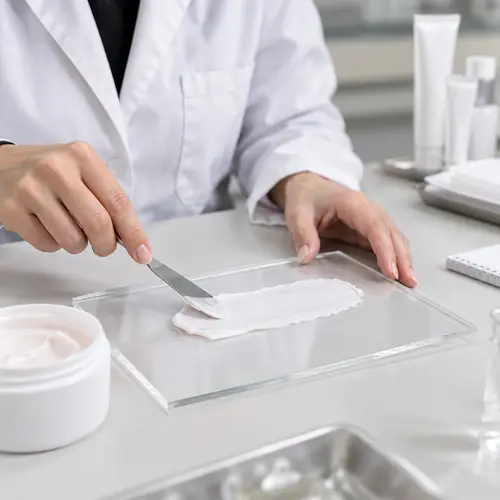 Depilatory cream sample review for texture and on-camera appearance
