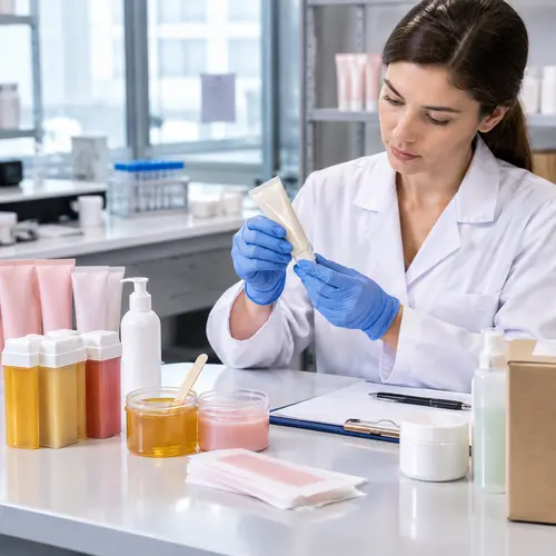 Hair-removal product stability and packaging quality inspection
