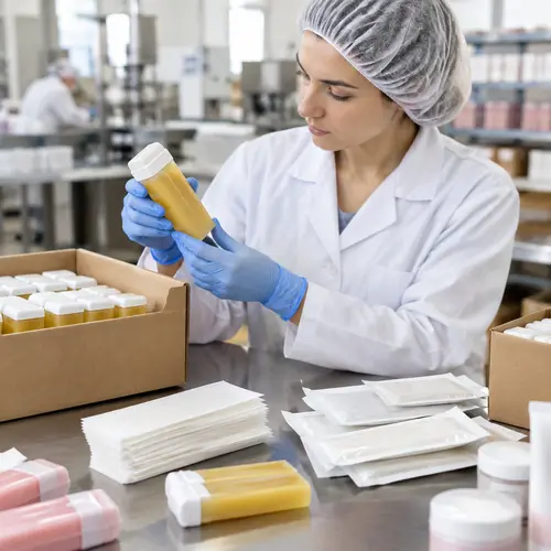 QC inspection of roll-on wax cartridges and wax strip packaging