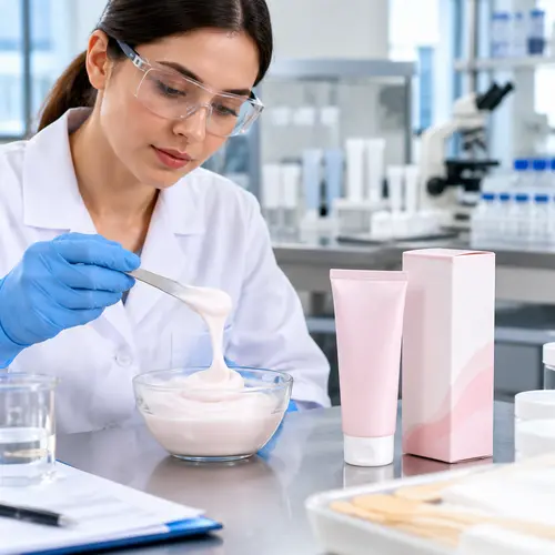 Depilatory cream sample texture and packaging compatibility review