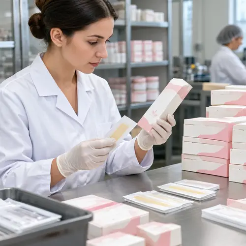 Quality inspection of wax strip packs and cartons before shipment