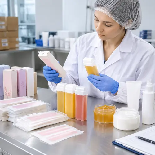 Hair-removal packaging inspection of wax strips and roll-on cartridges