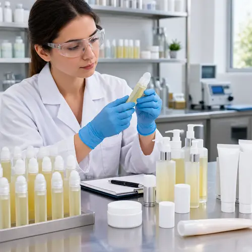 Quality inspection of roll-on and pump hair removal serum packaging for leakage and closure fit