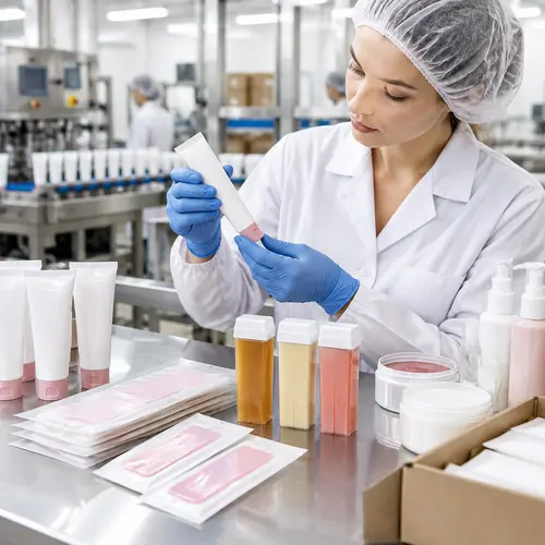 Depilatory cream and roll-on cartridge packaging compatibility inspection