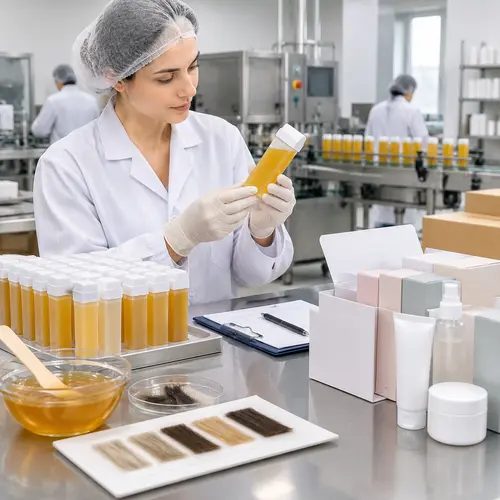 Quality inspection of roll-on wax cartridges and aftercare kit packaging