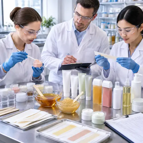 lab stability review of depilatory cream wax and aftercare samples