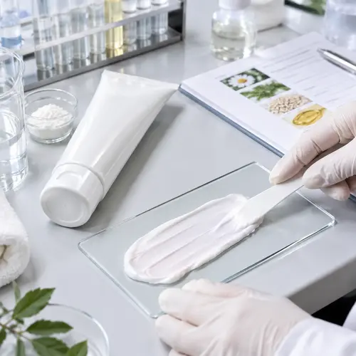 Sensitive skin depilatory cream sample texture and application review