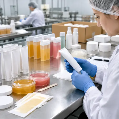 Depilatory product packaging compatibility and leakage inspection