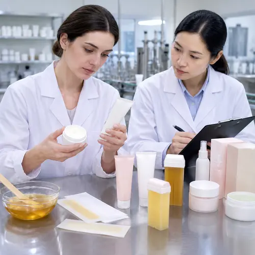 Hair removal product pilot batch stability and quality inspection
