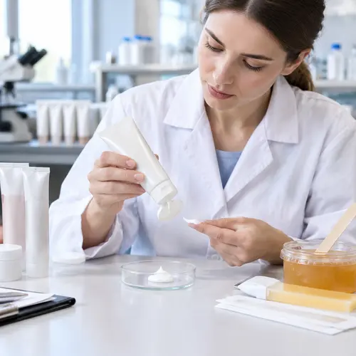 Depilatory cream sample review for texture and tube dispensing compatibility