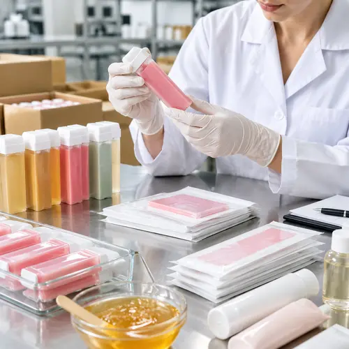 Roll-on wax cartridge leakage and wax strip packaging quality inspection