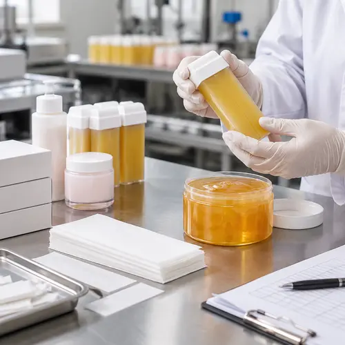 Wax strips sugar wax jar and roll-on cartridge packaging inspection